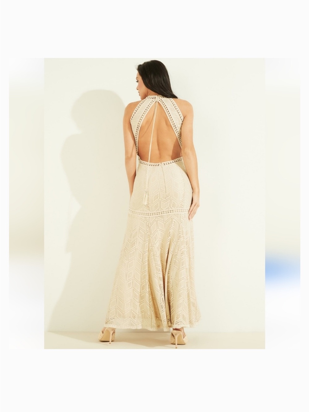 NWT Guess Sunset Geo Lace Maxi Size 8 - Picture 2 of 10